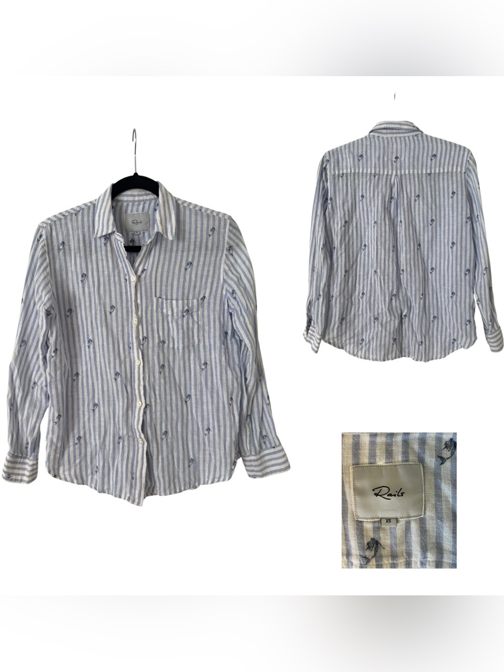 Rails Charli Striped Mermaid Button Down Shirt